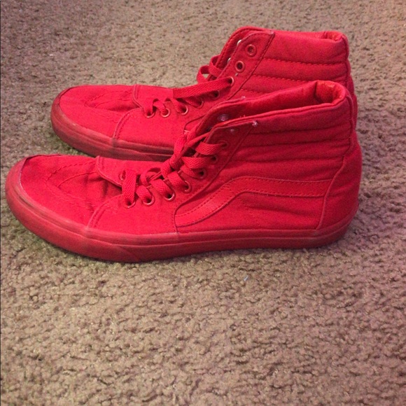 Vans triple red Sk8 high shoes - Picture 3 of 3